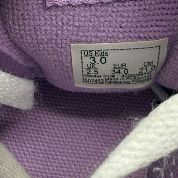 Vans SK8-HI Pink Glitter Back Zip Up Lace Up Sneakers - Kids US 3 / EU 34 - Picture 11 of 11